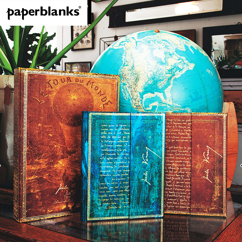 paperblanks Decorative original vintage notebook sub-manuscript Shakespeare Beethoven Dumas Bach Schubert Writer manuscript Verne New notebook A6 hand account B5