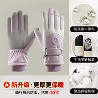 Пурпурно-белый [толстый бархат + циклическая блокировка температуры + водонепроницаемость и противоскользящая защита] 3D изогнутый палец — женская модель