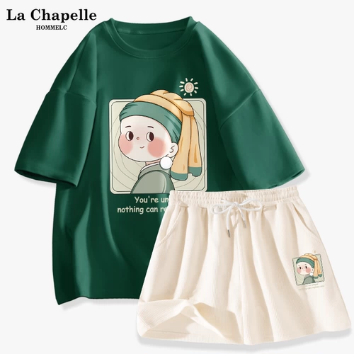 Штаны, спортивный костюм, комплект для школьников, короткий рукав