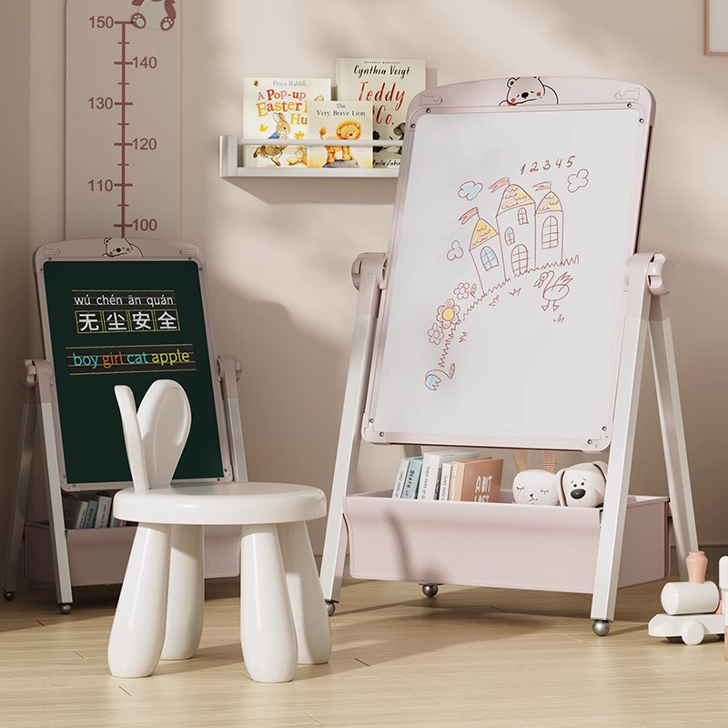 German Children's Drawing Board Magnetic Stand-Type Teaching Double-Sided Blackboard Baby Coloring Graffiti Erasable Writing Toy