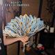 Flowing Mist Golden Cloud Fan DIY Material Kit - Light-Sensitive Color-Changing Dreamy Folding Fan, Portable Handheld Fan for Summer, High Aesthetic Value
