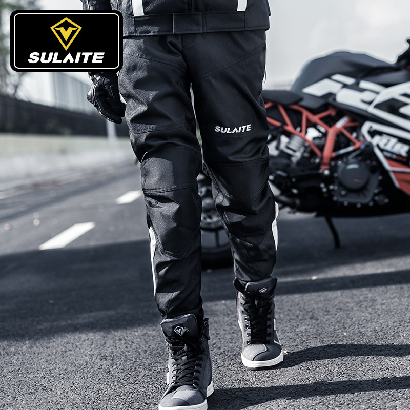 Speed Lighters Motorcycle Riding Pants Four Seasons Anti-Fall Breathable Male Locomotive Pants Protector Waterproof Windproof Retro Pull Pants-Taobao