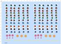 81652 full page glue normal size Snow Wite homemade eye water sticker model doll hand office A