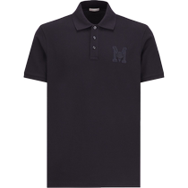 (Interest-free for 6 issues) Moncler New Product Mens Embroidered Monogram Short-Sleeved Polo Shirt