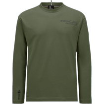 Moncler Mens Logo Cotton Round Neck Long Sleeve T-Shirt