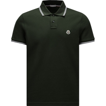 (Interest-free for 12 issues) Moncler Mens Logo Patch Short-Sleeved Polo Shirt