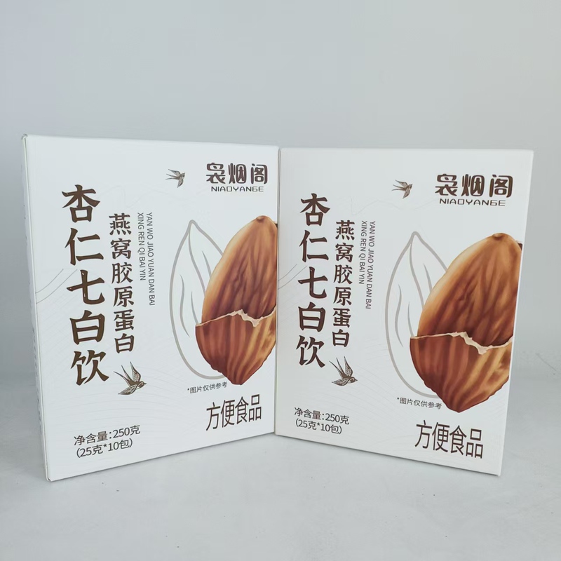 Niao Yantuo Bird's Nest Collagen Almond Seven White Drink, the Same Product from Douyin, Official Genuine Product, Nutritious and Healthy Breakfast