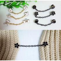 Versatile coat windbreaker side belt fixed chain V-neck shrinkable hanging chain punch-free pin buckle overalls non-slip shoulder straps