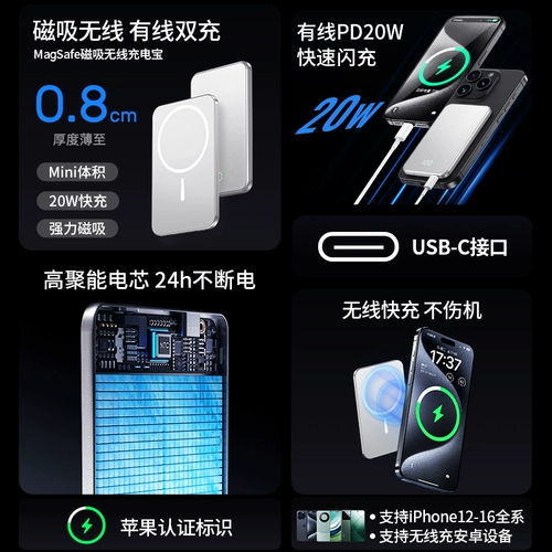 Apple, xiaomi, ультратонкий маленький портативный совместимый iPhone 16 с зарядкой, мобильный телефон, батарея, США, 16promax, iphone, 14/13, делается под заказ