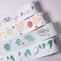 *Wall cover the long Nordic wind fresh wall stick with waist sticker in floor line waterproof line