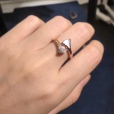 Dream Bvlgari/Bulgari Dream 'Dream с буровым кольцом 18K Rose Gold Юбство вентиляторов в форме