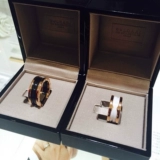 Bvlgari, золотое обручальное кольцо для влюбленных, 18 карат, розовое золото