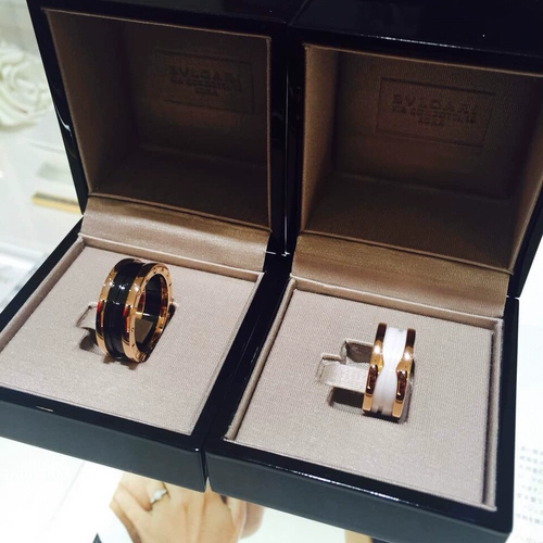 Bvlgari, золотое обручальное кольцо для влюбленных, 18 карат, розовое золото