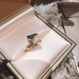 Dream Bvlgari/Bulgari Dream 'Dream с буровым кольцом 18K Rose Gold Юбство вентиляторов в форме