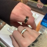 Bvlgari, золотое обручальное кольцо для влюбленных, 18 карат, розовое золото