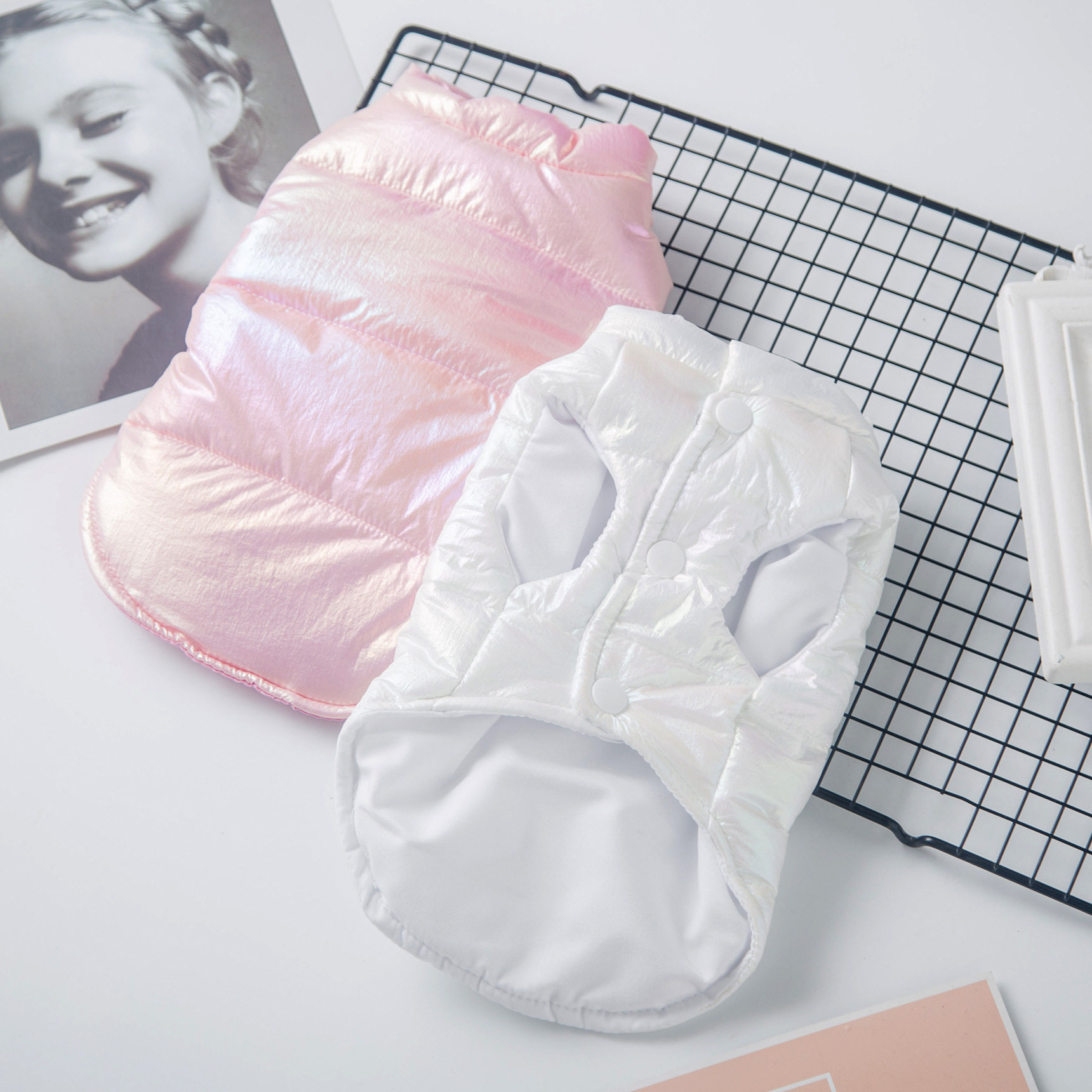 Laser Bright Face Horse Chia Autumn Winter Clothing Pet Cotton Clothing Small Dogs Clothes Small Dogs Kitty Tedbibi Bear Snownery-Taobao