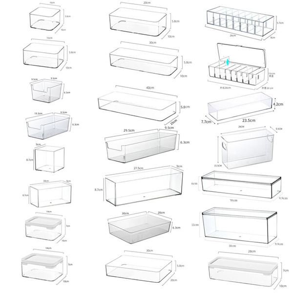 Kitchen Acrylic Bench Cosmetic Desktop Storage Box
