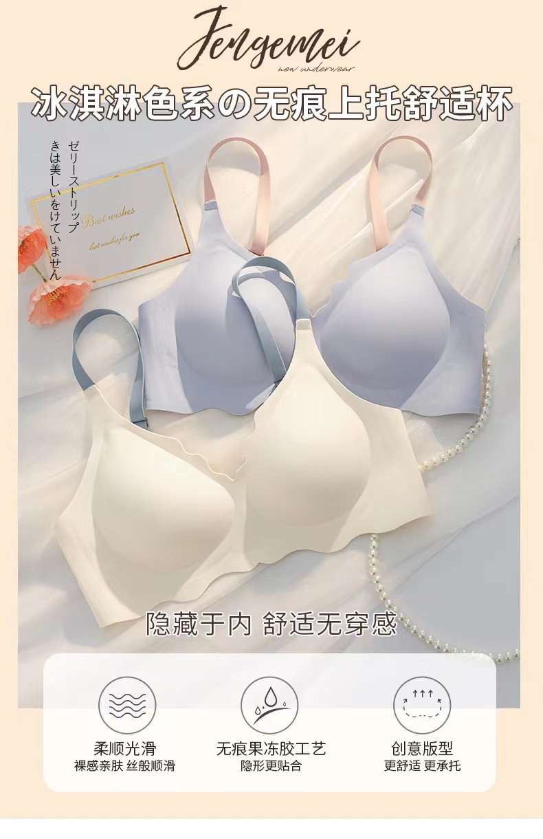 新款冰淇淋色系果冻内衣 图1