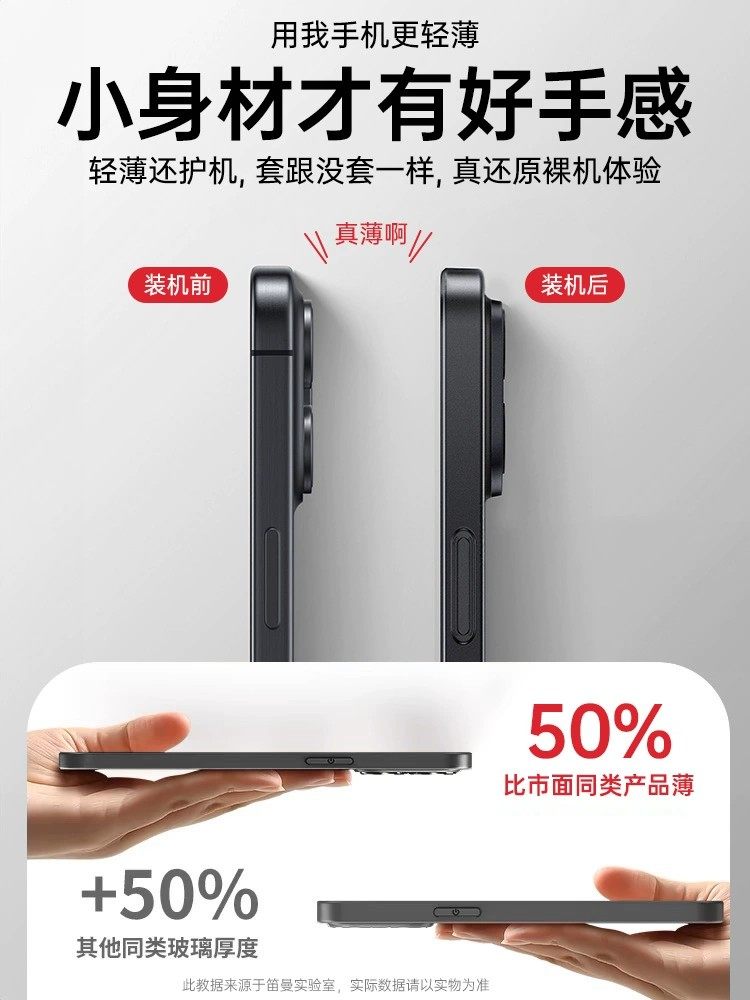 [Ultra-Thin and Zero-Feel] Diman Is Suitable for Apple 16 Phone Case, New Model iPhone 15 Pro Max Matte 15Pro Couple Protective Case 17 Lens Full Coverage Pm Anti-Drop Por Simple Transparent High-End