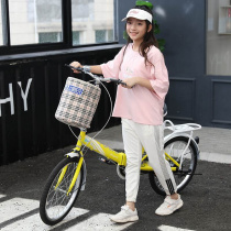 Brand folding bicycle womens K small ultra-light childrens student portable ordinary car-mounted 20-inch mini bicycle