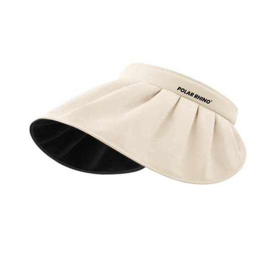 【2025新款】防晒帽女士遮阳防紫外线太阳帽子大帽檐黑胶空顶夏季