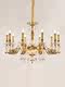 European-Style All-Copper Crystal Chandelier for Living Room, Dining Room, Bedroom, Study, French Luxury Vintage Villa, Palace-Style Personalized Lighting