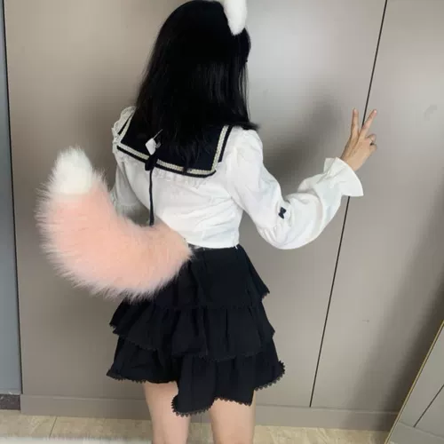 Настоящий плюшевый электрический подвижный хвост ручной работы, имитация электрического подвижного лисьего хвоста, детский реквизит для выступлений, хвост зверя