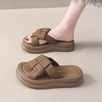 soft sole Fairy Style Thick-Soled Slippers for Women 2025 Summer New Outerwear Soft-Soled Non-Slip Casual Sandals with Skirt