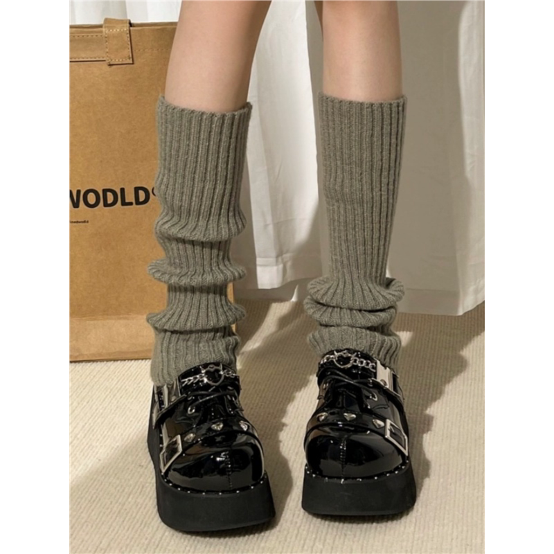 Jk Socks, Knitted Sock Covers for Women, White Long Socks, Calf Socks, Loafers Leg Warmers, Spring, Autumn, and Winter Warm Slouch Socks Jk Socks, Knitted Sock Covers for Women, White Long Socks, Calf Socks, Loafers Leg Warmers, Spring, Autumn, and Winter Warm Slouch Socks