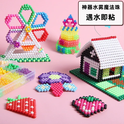 Водный туман волшебный бусин Прозрачный хрустальный жемчужный волшебный бусин ручной работы ручной работы с конденсированной бусиной детской игрушечной девушки Pindrops