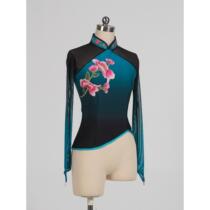 Classical dance style Jiaozhou Yangko gauze performance clothing womens ethnic dance practice clothing elegant dance performance clothing