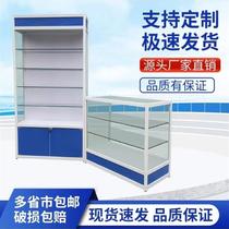 Аптека Аптека Western Medicine Прозрачный Стеклянный Выставочный Шкаф  shelving countern Countern