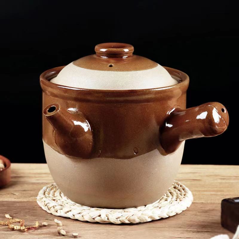 Cooking traditional Chinese medicine special pot boiling traditional Chinese medicine casserole frying pan medicine pot home staying medicine frying and boiling medicine jar without glazed pot-Taobao