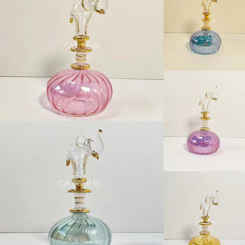 [Catchme]. Egyptian Handmade Glass Perfume Bottle, Aromatherapy Diffuser, Niche Gift, Unique Handicraft