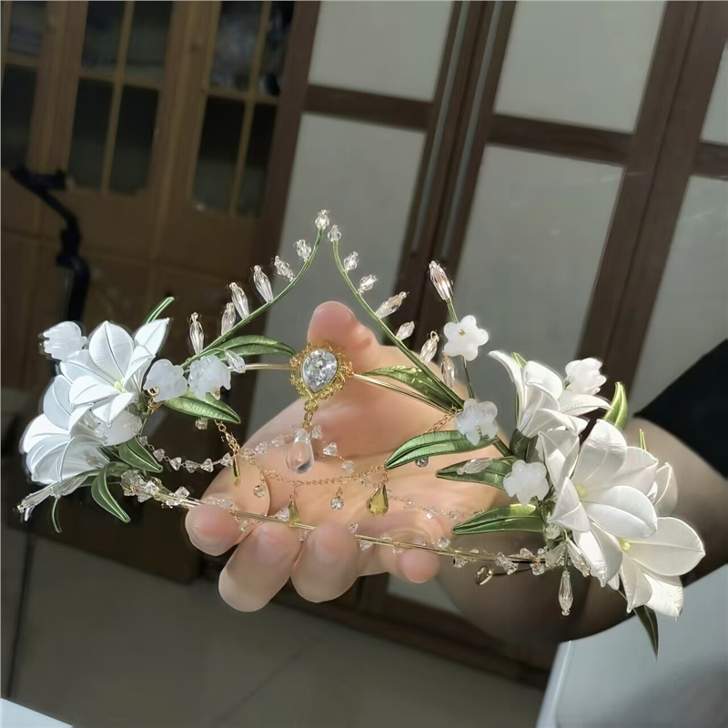DIY Flower Wreath Material Kit Creative Hair Accessory Photo Prop Gift for Girlfriend or Best Friend 520 Birthday Present