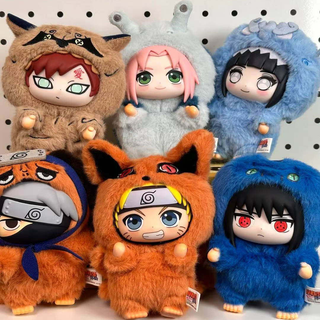 Toptoy Naruto Shippuden Cute Beast Party Vinyl Figure Plush Blind Box Naruto Figure Pendant