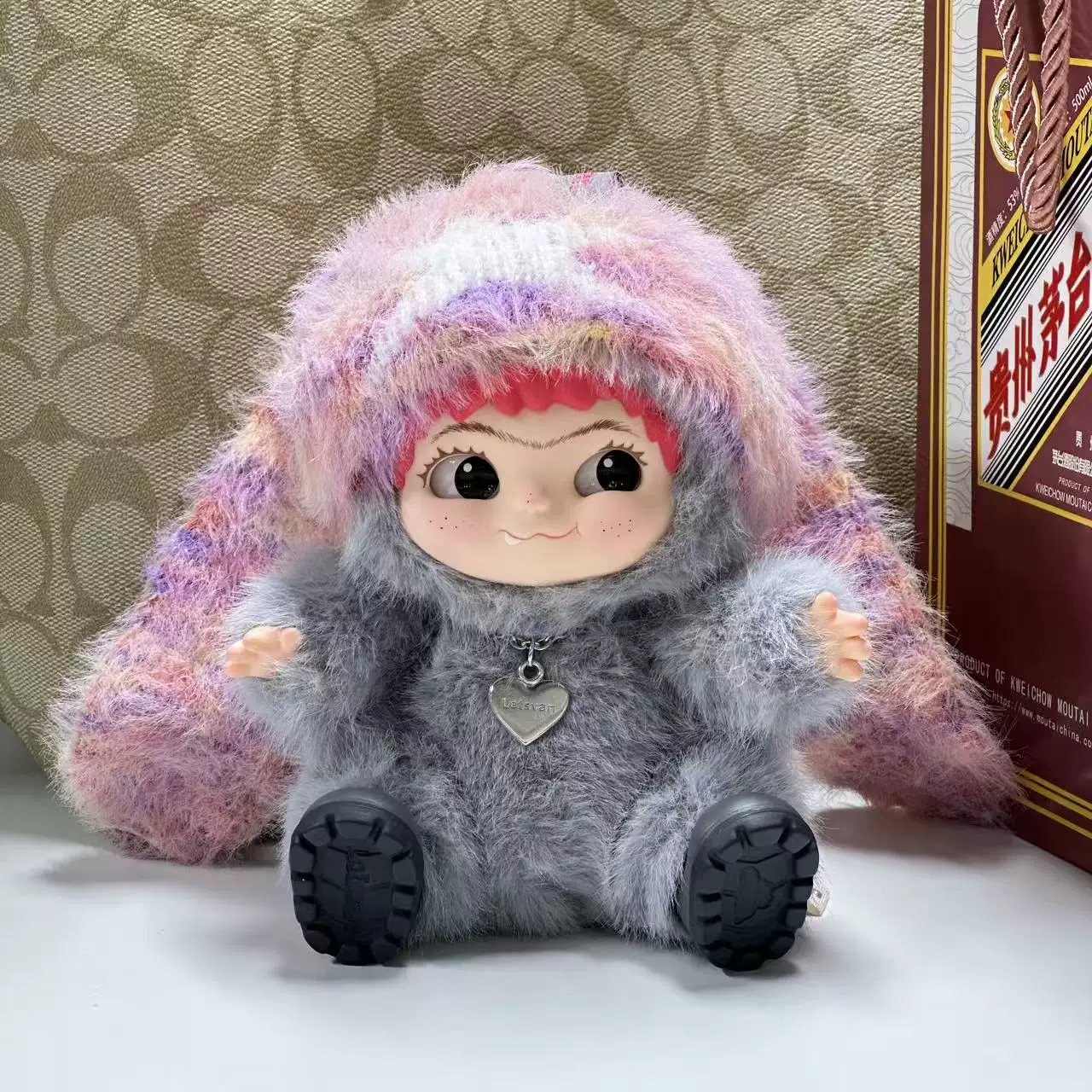 Пластиковая минифигура, плюшевый кулон, подарок для девочки