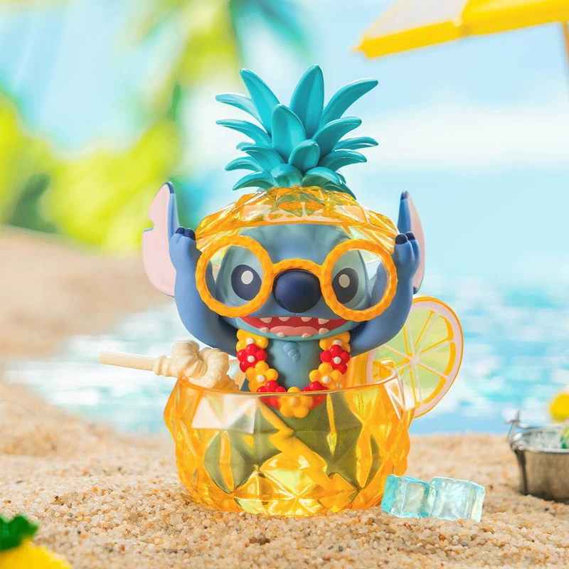 TOPTOY Disney Stitch Blind Box Summer Carnival Series Figure Stitch Cute Desktop Ornament
