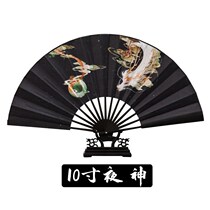 Chinese style folding fan ancient style niche tassel easy opening and closing double-sided silk cloth Hanfu folding men and women domineering summer fan