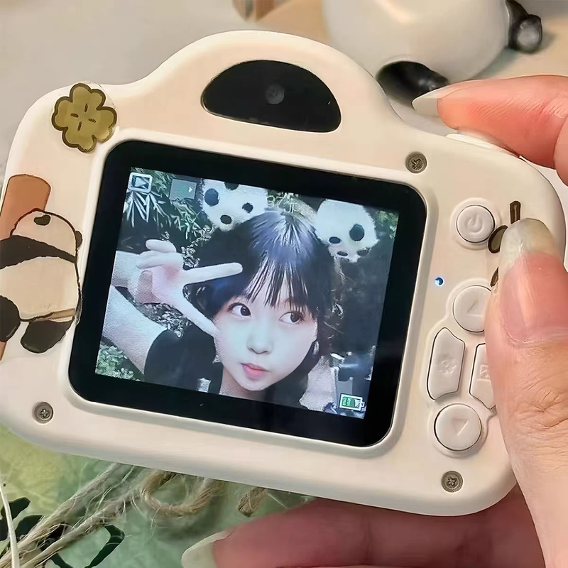 Children's Toy Camera with a College-Style Design, Entry-Level for Students, Featuring 2inch Screens for Front and Rear Shooting, High-Quality College-Style Design