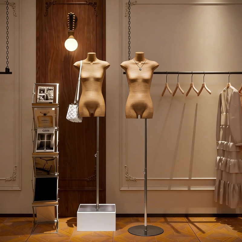 Clothing Store Model Props Half-Body Korean-Style Window Mannequin Flat Body Retro Kraft Paper Model Display Stand Full Body Clothing Store Model Props Half-Body Korean-Style Window Mannequin Flat Body Retro Kraft Paper Model Display Stand Full Body