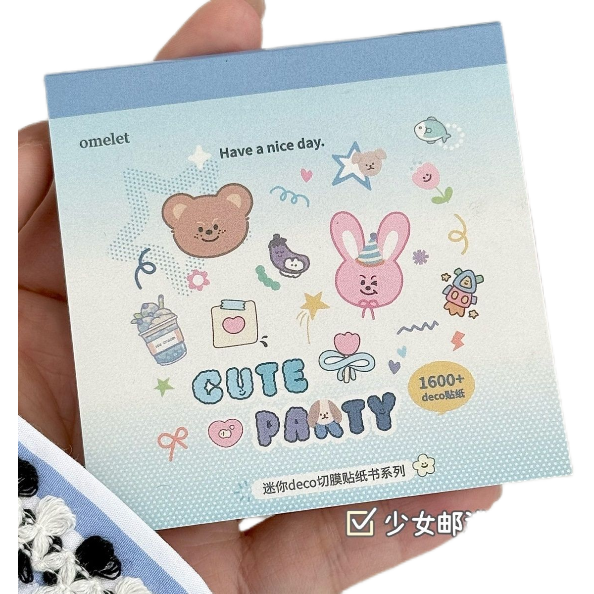 Korean high-value ins stickers, pet cut film stickers, мини декор маленький нос DIY милый держатель Collage