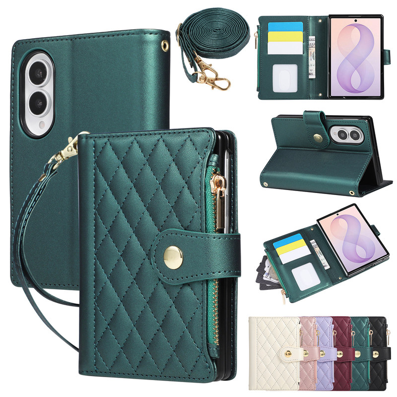 Suitable for Samsung Zfold8 Mobile Phone Case, Foldable with Card Slot, Samsung Galaxy Z Fold8 Wallet Case Phone Cover, Card Slot Wallet, Lanyard Leather Case, High-End Shell Suitable for Samsung Zfold8 Mobile Phone Case, Foldable with Card Slot, Samsung Galaxy Z Fold8 Wallet Case Phone Cover, Card Slot Wallet, Lanyard Leather Case, High-End Shell