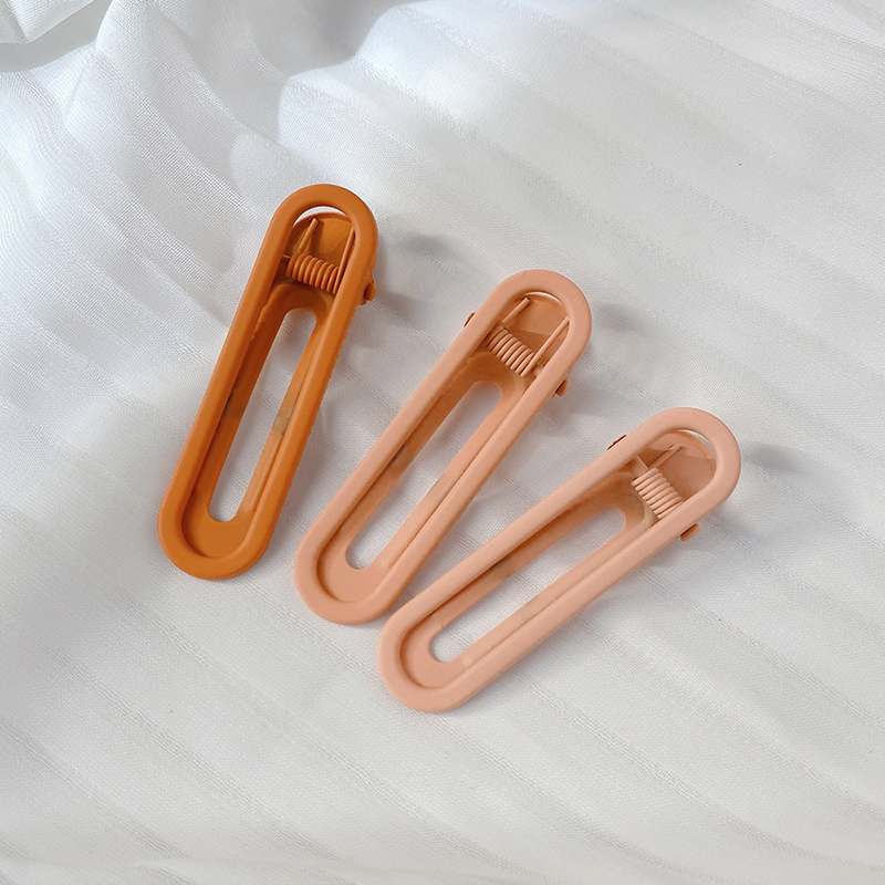 images 6:Candy-colored metal hairpin female scarless clip edges Summer shredded little hair card girl cute bangs