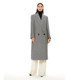 iTidano2024 ດູໃບໄມ້ລົ່ນແລະລະດູຫນາວໃຫມ່ລະດັບສູງແສງສະຫວ່າງຟຸ່ມເຟືອຍ houndstooth woolen jacket coat ເສື້ອຄຸມບາດເຈັບແລະແມ່ຍິງສອງສວມໃສ່.