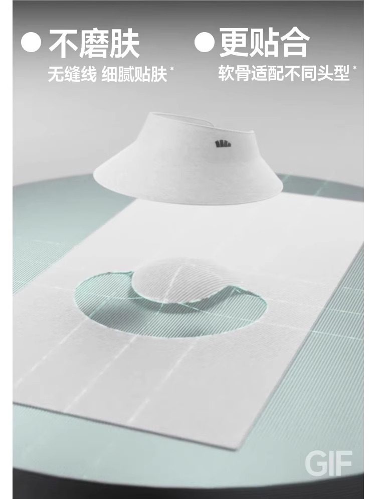 蕉下 灯罩式全脸遮阳帽 漫暮黑 UL712 大帽檐 可折叠 蛋卷空顶透气 防紫外线UPF50+ 