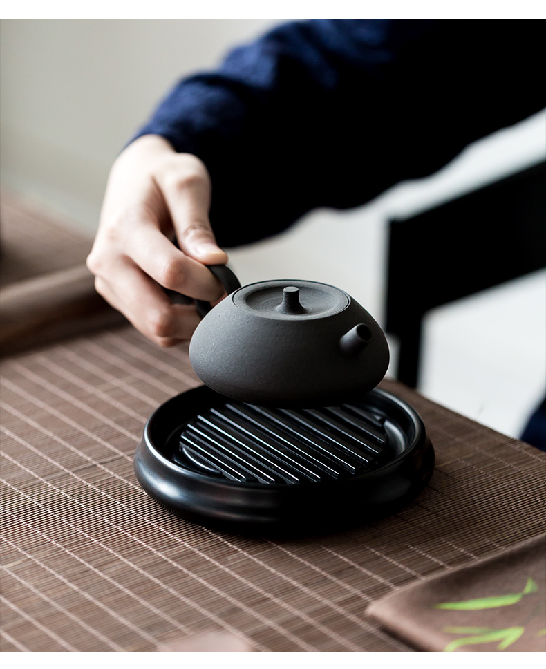 Japanese pot bearing electric bakelite dry mercifully is a small heat electric bakelite glass cup mat purple sand pot of tea tea tray