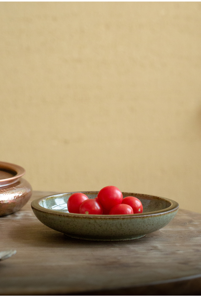 Blue and white tea table antique hand - made fruit bowl tea tray compote snack ceramic dry mercifully pot a pot of tea accessories