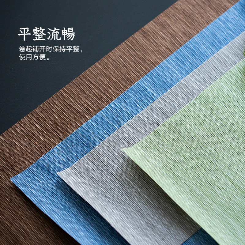 Japanese tea fiber mat waterproof table flag tea zen tea table cloth household tea table mat kung fu tea accessories