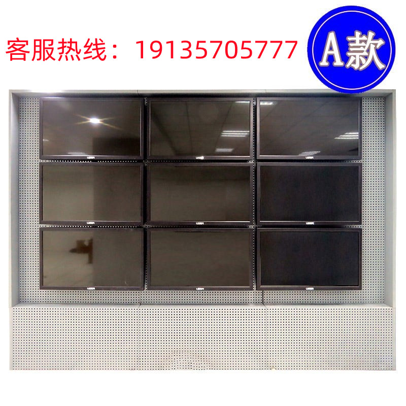 Monitoring TV wall custom-made assembled monitoring wall cabinet LCD screen wall splicing screen wall-mounted TV wall cabinet